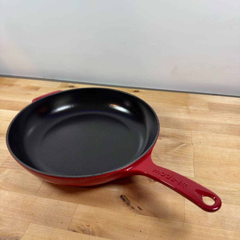 Made-In Cookware Enameled Cast Iron Skillet Red 11 inch Made In Brand France